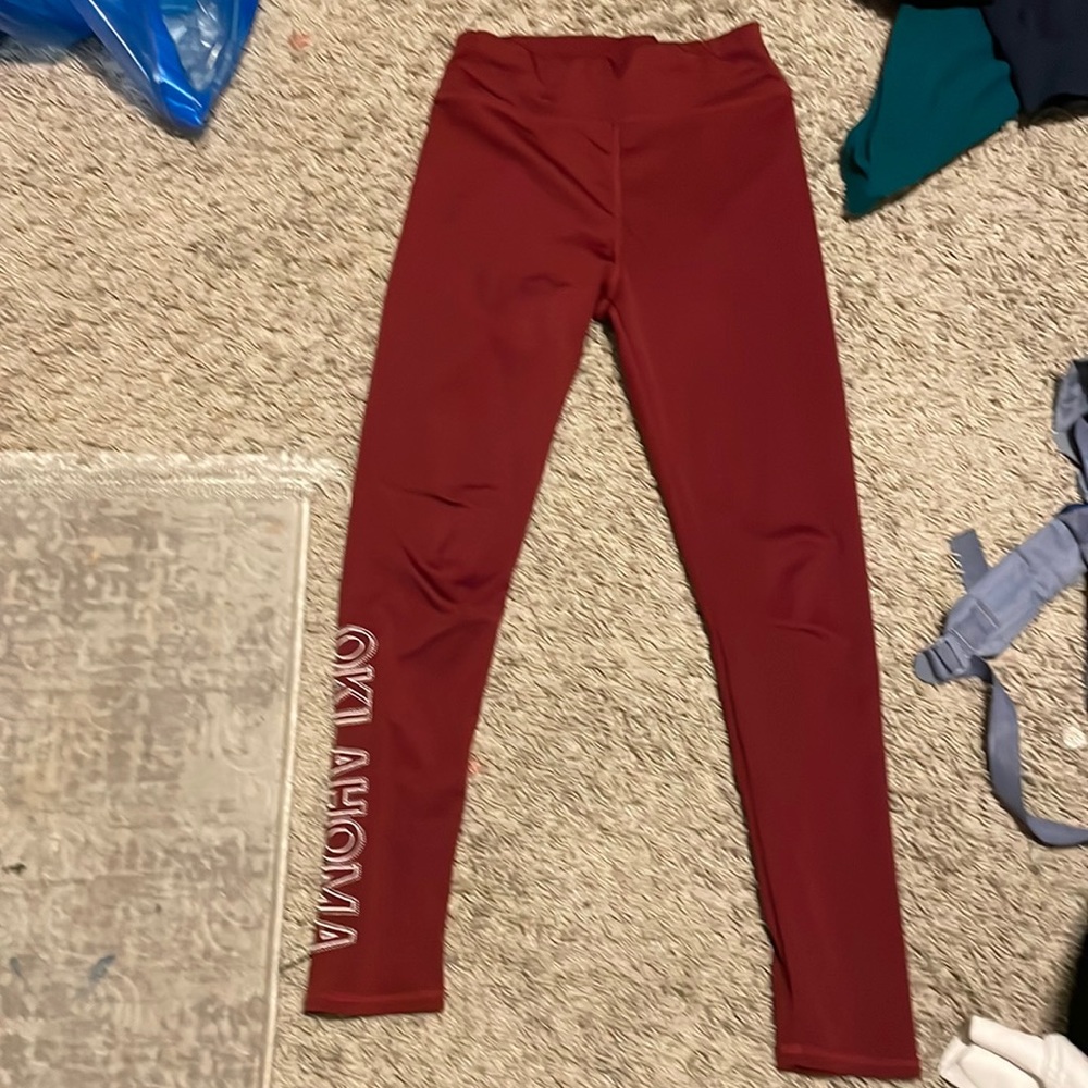 Red leggings